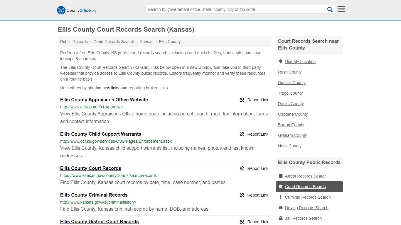 Court Records Search - Ellis County, KS (Adoptions ...
