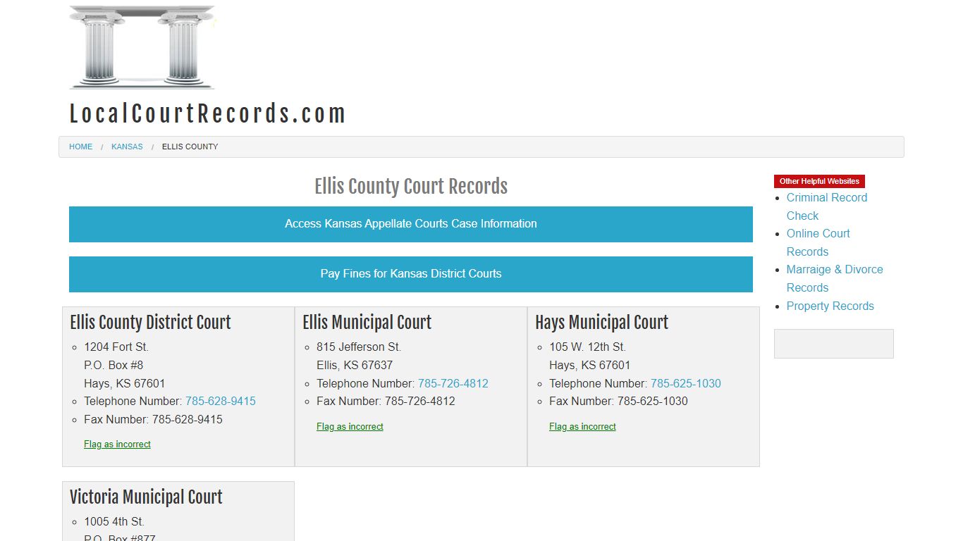 Ellis County Court Records - Kansas